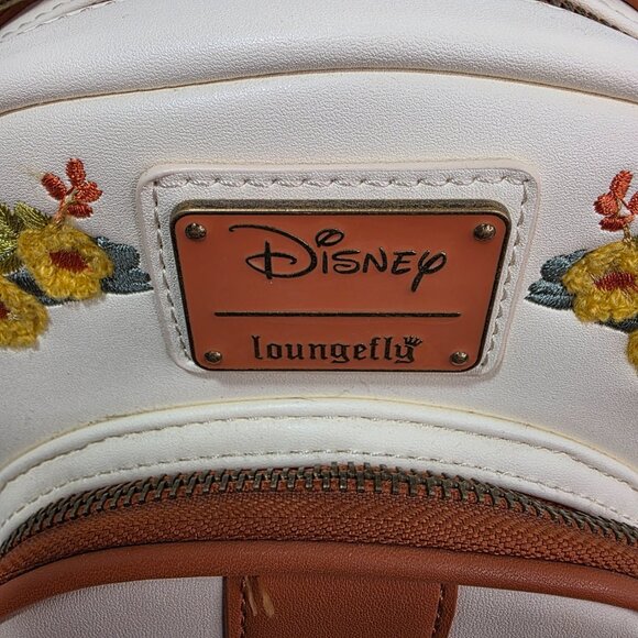 Disney NWT Loungefly The Fox and the Hound Tod Copper Mini Backpack Embroidered main image 5